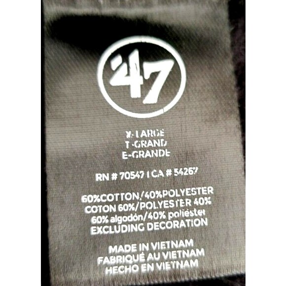 '47 Brand Pittsburgh Steelers Retro Logo Hoodie Hooded Sweatshirt Men's XL - Picture 6 of 6